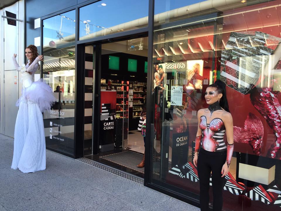 Demi Body Painting pour Make Up For Ever et Sephora Montpellier