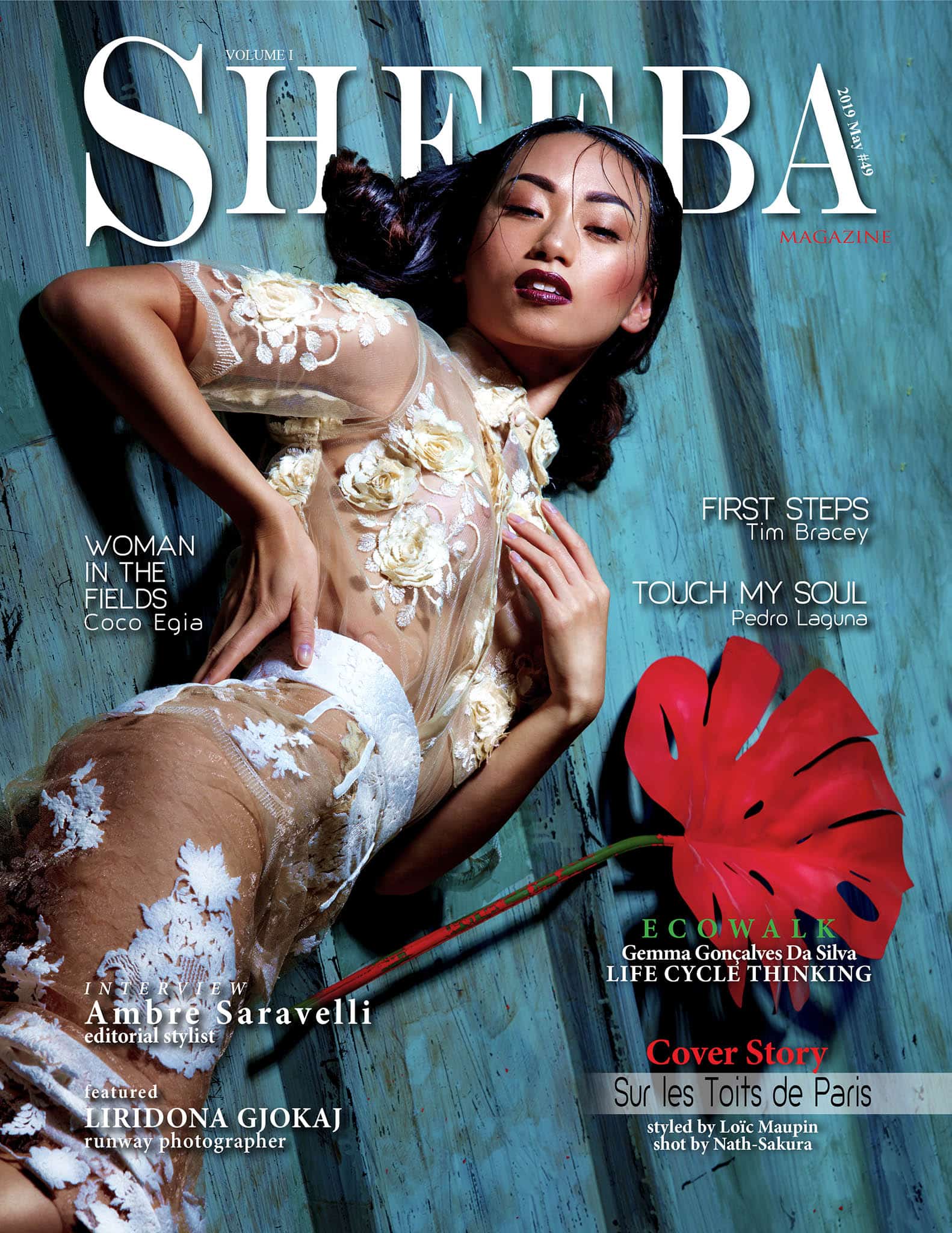 Mode- Couverture magazine Sheeba Photographe © Nath Sakura - Modèle © Marie Wu - Studio © B612 - Magazine © Sheeba